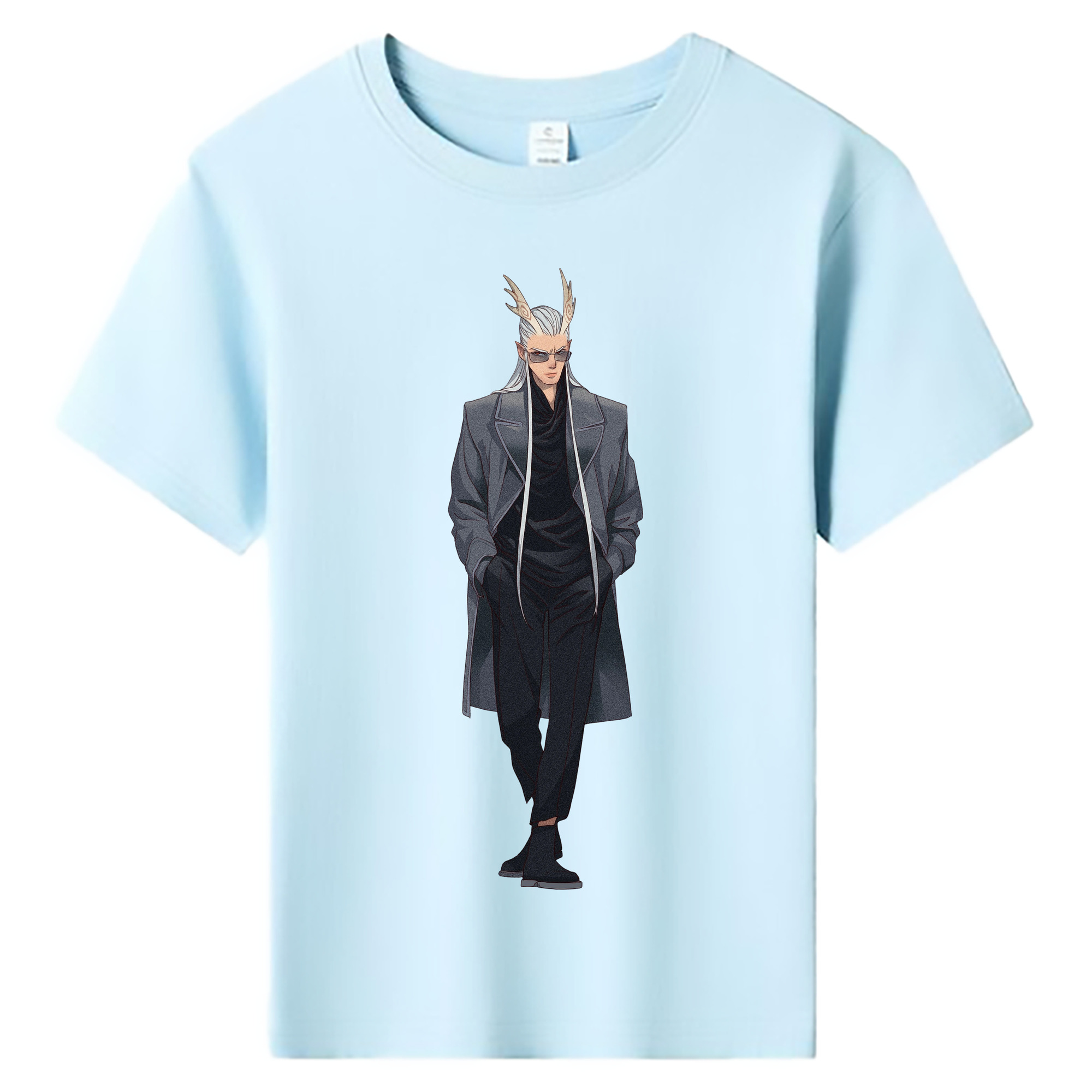 （画像用） Ne Zha 2 ナタ 魔童の大暴れ 綿100％キッズTシャツ（フロントプリント）